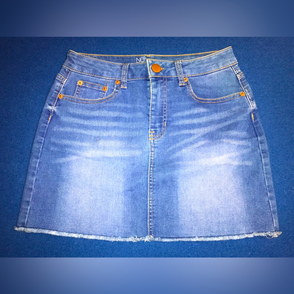 No Boundaries jean skirt
